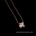 18k real gold diamond Pendant Necklace